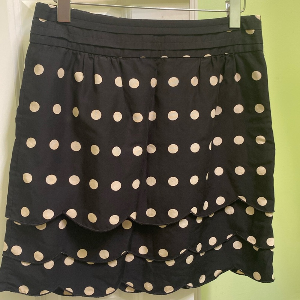 Anthropologie polka dot skirt